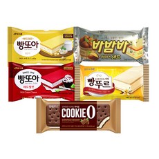 부드러운 빵 샌드 아이스크림 icecream 5종 세트, 15개, 180ml