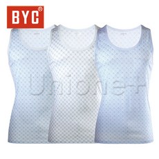 BYC남성 모시메리 3매입 런닝T4529 BYC 모시런닝 런닝세트 민소매런닝 남성런닝