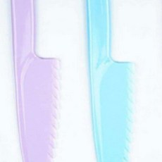 아동플라스틱칼 어린이 플라스틱 안전칼 유아 요리 소꿉놀이 장난감 칼, 1개, 핑크-중