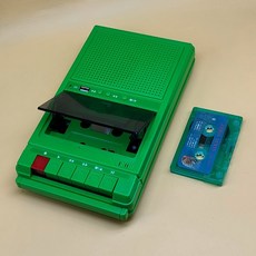 레트로 카세트플레이어 휴대용 라디오 감성 워크맨 경량 투명 재생, A 휴대용 카세트플레이어 (블랙)