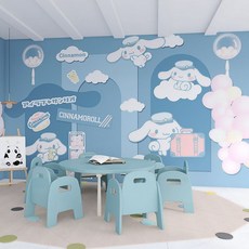 시나모롤 벽지 산리오 장식 쿠로미 귀여운 스티커 포스터 마이멜로디, 옵션3