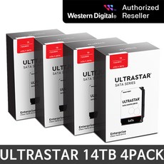 WD Ultrastar 4TB~18TB 1PACK~4PACK 특가모음전, HC530-4P, 14TB - 14tb