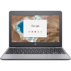  HP 11.6인치 크롬북 HD 디스플레이 (1366 x 768) 인텔 듀얼 코어 셀러론 N3060 1.6GHz 4GB RAM 16GB eMMC HD 웹캠 블루투스 HD 단일 단일  상품 이미지