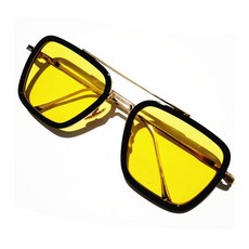 Oloey 아이언 맨 3 선글라스 토니 스탁 마츠다 선글라스 남자 레트로 빈티지 안경 스퀘어 썬 안경 oculos masculino gafas de