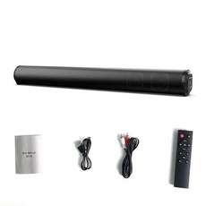 사운드바 스피커 40W TV 바 홈 시어터 뮤직 센터 3D 스테레오 밴드 FM 라디오 벽걸이 무선 기둥, [01] Black, 01 Black
