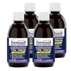 캐나다직구 Sambucol 블랙엘더베리 키즈시럽 12일분, 4개, 120ml