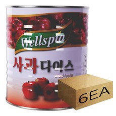 1박스) 웰스피아 사과다이스 3kg x 6개입, 단품