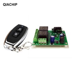 QIACHIP-6V 12V 무선 원격 제어 스위치 2CH 릴레이 모듈 수신기 EV1527 RF 433Mhz