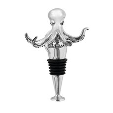 트와인 씨사이드 옥토퍼스 퓨터 보틀 스토퍼, Silver, 1개