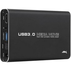 USB3.0 2.5 SATA 4K 하드디스크 미디어 플레이어 USB HDD용 SD MKV H.265 AV TV AVI RMVB WMV Full HD HDD 카드 휴대용 멀티미디 - 하드미디어플레이어