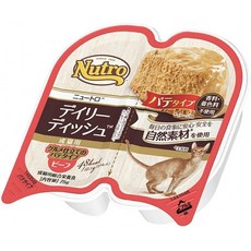 뉴트로 데일리 접시 고양이 성도 고양이 쇠고기 음식 원단의 빠테타이뿌 트레이 75g × 24 개 [사기], 1, 단일상품