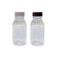 밀크티병 110ml 쥬스병 원형 둥근병 더치 음료 병 플라스틱 보틀 용기 1개, 원형둥근병 110ml, 블랙