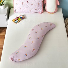 [모던하우스] 3도씨 슈퍼쿨 핑크아이스콘 시원한 S자형 바디필로우 34x115