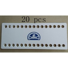 크로스 스티치 빈 DMC 스레딩 보드 스레드 정리함 30 홀 두꺼운 흰색 카드 액세서리, 20개