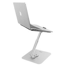 디툴즈 360 노트북 거치대 회전 스탠딩 태블릿 받침대 맥북 스탠드 높이조절 각도조절 알루미늄 실버 고급형