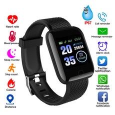 스마트 워치 남성 여성 Smartband 혈압 측정 방수 피트니스 트래커 팔찌 심박수 모니터 Smartwatch|스마트 손목 밴드|, 1개, 단일, 단일