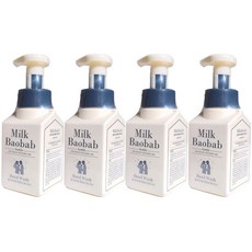 밀크바오밥 패밀리 핸드워시, 상큼한 오렌지껍질향, 300ml, 4개