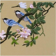 리본꽃자수도안