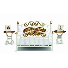 Lundby Smaland Dollhouse Brass Bed Set, 단일상품