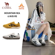 카멜 트레이닝화 T-TOE 운동화 여성 신발 2024 가을 겨울 캐주얼 흰색