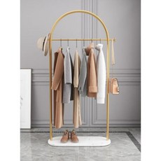 코트랙 40CM 철제 옷걸이 실내衣架 간편한 코트 걸이대, 60cm 사이즈의 검은색 바탕에 금색