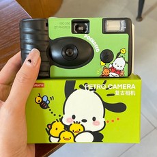 헬로키티 일회용카메라 레트로 감성 필름카메라, 18매 필름, 포차코, 1개