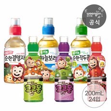 기타 웅진식품 코코몽음료 6종 모음 200ml 12+12, 코코몽 딸기12+코코몽 포도12, 24개