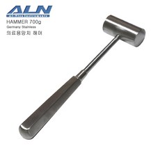 ALN 의료용 망치 해머700g 24cm (헤드길이 6.5 직경 4cm / 의료용해머 / 말렛 / mallet), 1개