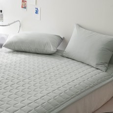 [올리비아데코] 구름촉감 크레용 세미워싱 밴딩 패드 (SS/Q), 그레이_93_H23APP01SS