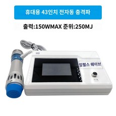 체외충격파치료 전자기 통증 바디 마사지 완화 물리 가정용 저주파, F. 유백색가정용전자기250MJ, 1개