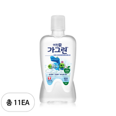 가그린 어린이 에프 유아구강세정제 사과, 11개, 380ml