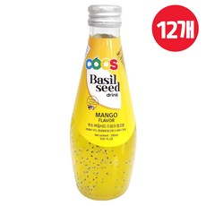 쿠스 바질시드 드링크 망고향, 290ml, 12개