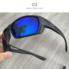 KAENON 남성용 스포츠 선글라스 럭셔리 안경 낚시 사이클링 골프 UV 새로운 패션, C2, With Original Case, 1개