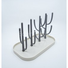 [이든] 휴대가능 조립형 젖병 건조대 선인장 모양, _그레이
