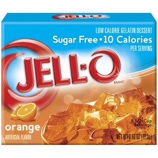 Jello 젤라틴 오렌지, 17g, 1개