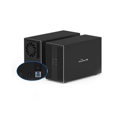 Blueendless Dual Bay 3.5 인치 Sata HDD 배열 케이스 하드 드라이브 디스크 인클로저 박스 3.5 ''SSD SATA 용 SSD 유형 C/USB, USB3.0, 1.usb3.0