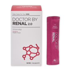 닥터바이 레날 강아지 신장 영양제 방광 요로 건강 배뇨 크랜베리 츄르 1세트