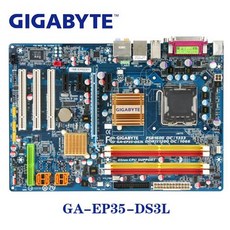 LGA 775 P35 DDR2 기가 바이트 GA-EP35-DS3L 100 % 메인 보드 USB2.0 8G EP3, 상세내용참조