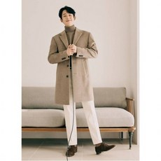 NC 앤드지 캐시미어 블렌디드 3버튼 체스터 코트 BZA4CG1101-BE_NC