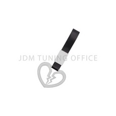 JDM 깨진 하트 모양 쓰리카와 링 어둠 속빛나는 지하철 기차 버스 나일론 핸들 스트랩 다중 매력 드리프트, 19 Black White, 1개