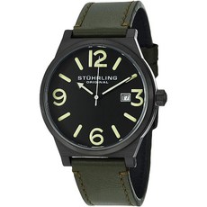 Brand: Stuhrling Original Stuhrling 원래 남자의 454.3355D1 레저 이글 물수리 스위스 쿼츠 날짜 녹색