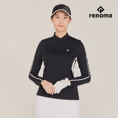 [레노마골프]21SS 여성 등판 배색 넥변형 하이넥 티셔츠 RWTHK5103-199_G