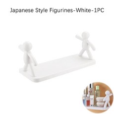 입상 선반 벽걸이 주방 욕실 오거나이저 드릴 없음 사람 코끼리 백조 보관, 한개옵션2