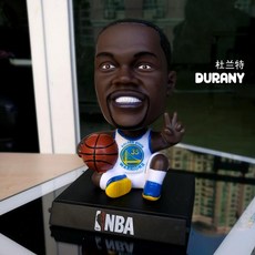 Q판 NBA 블루 스타플레이어 축구 메시 쿠리 고개젓다 피규어 차내 차량탑재, 듀랜트 (35 번 )