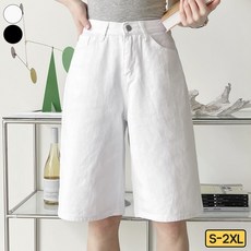 여리진 여성용 면 코튼 5부 버뮤다 팬츠 반바지