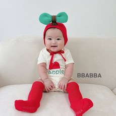아기 슈트 보넷 세트 0개월-18개월 돌 베이비 미니 망고 애플 슈트 24여름