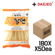 본가쌀로만 중면200g X 50개 중화면 중식용 쌀면, 200g