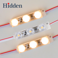 히든 LED 3구모듈 12V 간판LED, 100개, 전구색