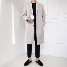 남자싱글롱코트