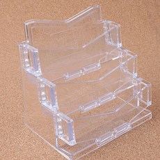 아크릴 명함꽂이 티켓꽂이 쿠폰보관함 ( 투명3단 ), 기본